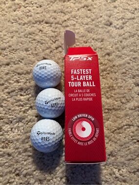 TAYLORMADE TP5x RORS Limited Edition Golf Ball Sleeves Rory McIlroy Masters 2026